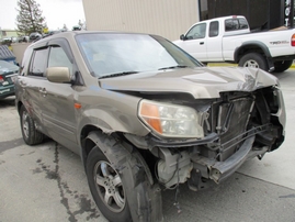 2008 HONDA PILOT EX-L BROWN 3.5L AT 4WD A17529